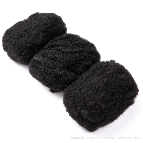 BLT high quality 100% human hair afro kinky bulk human hair for dreadlock hair extensions natural black